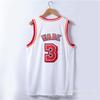 Miami Heat 3 Dwyane Wade Bordado Camisa de Basquete Masculino Feminino Respirável Roupa Esportiva Temporada