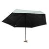 Dual Use Mini Umbrella with Storage Bag Lightweight UV Protection Compact Umbrella for Sun and Rain 5.5in Green