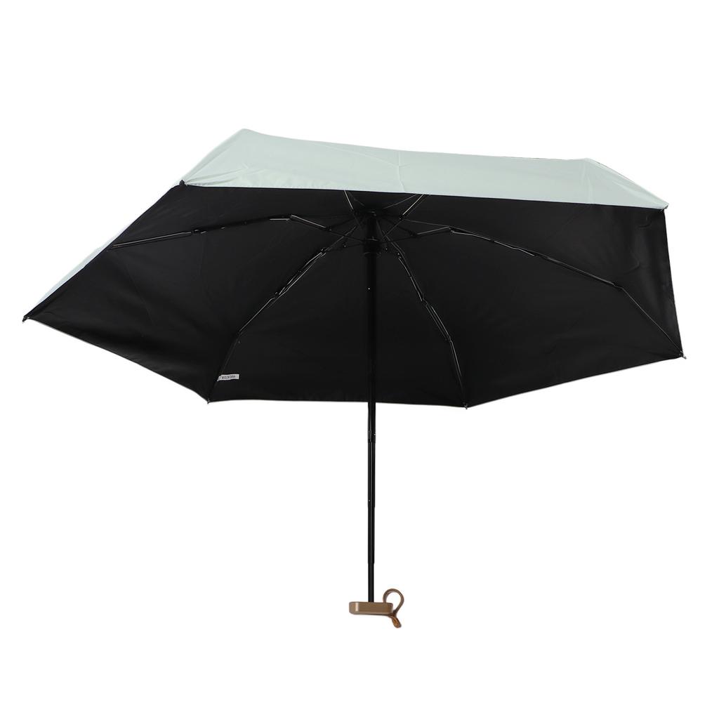 Dual Use Mini Umbrella with Storage Bag Lightweight UV Protection Compact Umbrella for Sun and Rain 5.5in Green