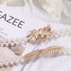 Elegant Women Accessories Clothing Supplies Dress Strap Pearl Waist Belt Pearl Chain Elastic Buckle