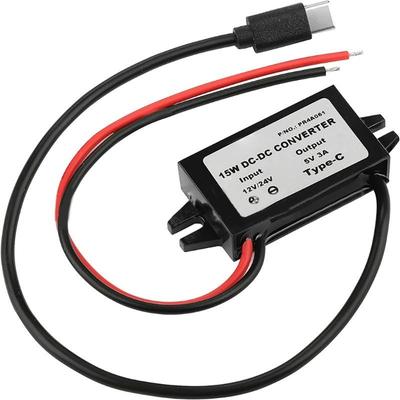 Reliable 12V/24V To 5V USB C Power Adapter Outdoor Power Adapter Step Downs Converter for Safe Charging of Mobile Devices