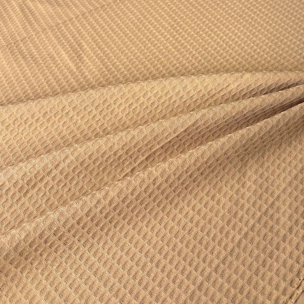Soft Waffle Weave Polyester Fabric Pure Color By The Half Yard DIY Quilting Clothes Sewing For Sleepwear Bathrobes Skin Friendly