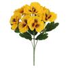 Artificial Pansy Flowers UV Resistant Fake Flowers Reusable Faux Pansy Flowers Bundle for Vase Garden Porch Patio Indoor Outdoor Home Decor