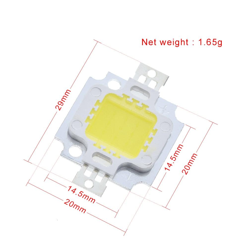 5/10/30PCS TZT 10W LED Bulb 10w led 900lm Lamp Light White / warm white High Power 20*48mli Chip for flood lamp