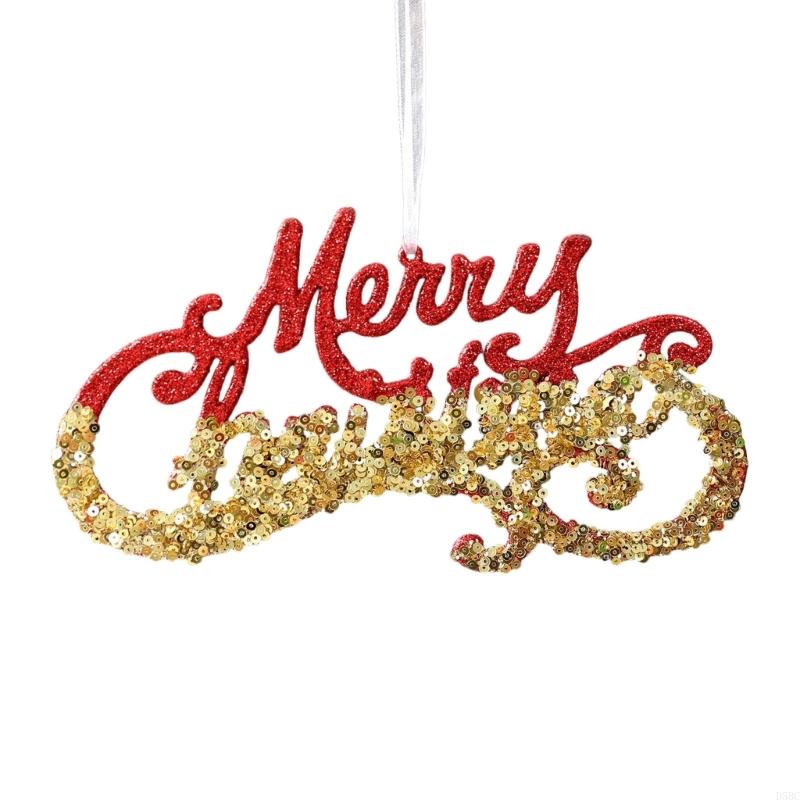 Weather proof Snowflake Christmas Decors Glittered Acrylic Hanging Piece for Multiple Scene