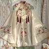 Ming Dynasty Style Hanfu Set Women With Embroidered Cloud Shoulder Wide Sleeve Top Horse Face Skirt