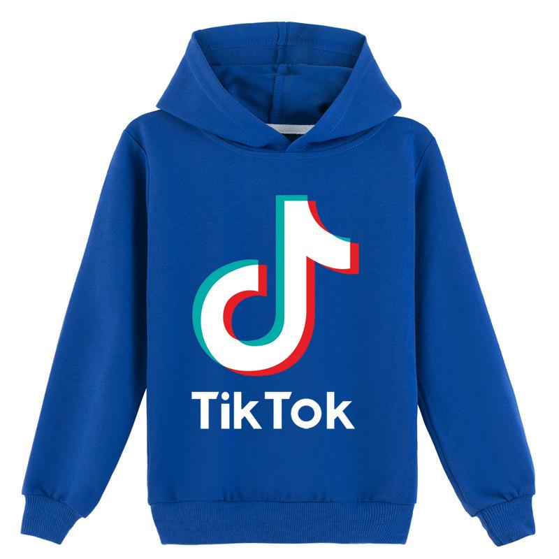 Soft Children Hoodie with Trendy Music Social Media Logo Graphic, Long Sleeve Pullover Sweatshirt for Autumn Winter Daily Casual Sport Wear for Kids
