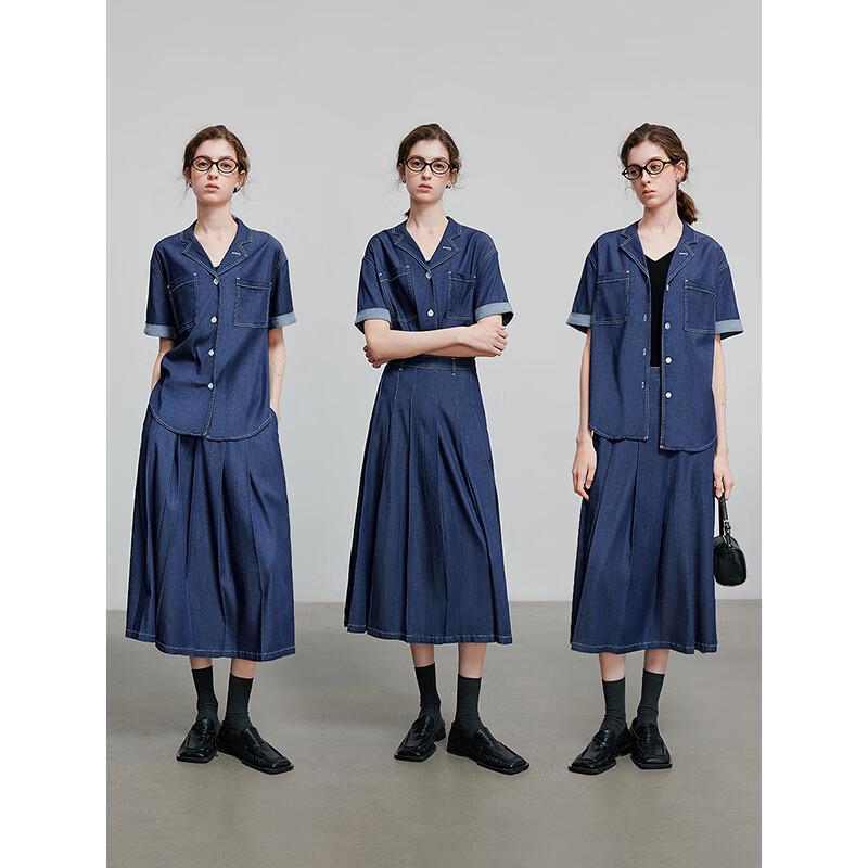 Women's Lyocell Blend Loose Denim Shirt