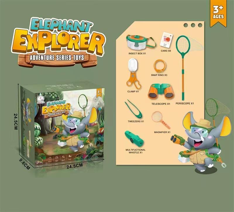 Набір для лову жуків із біноклем, збільшувальним склом, футляр для тварин, кемпінг, похід, набір дослідників на свіжому повітрі, іграшка-сітка для метеликів, подарунок для дитини