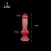 Liquid Silicone Shaped Dog Dildo Rear Anal Plug Dildo Female Masturbator Sex Products