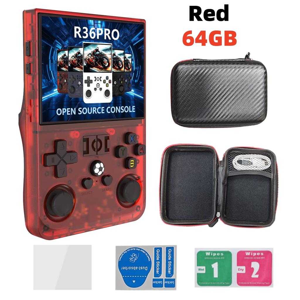Console per videogiochi portatile retrò R36 Ultra Schermo IPS 128GB Giochi Lettore tascabile portatile Sistema Linux R36S R36 PRO