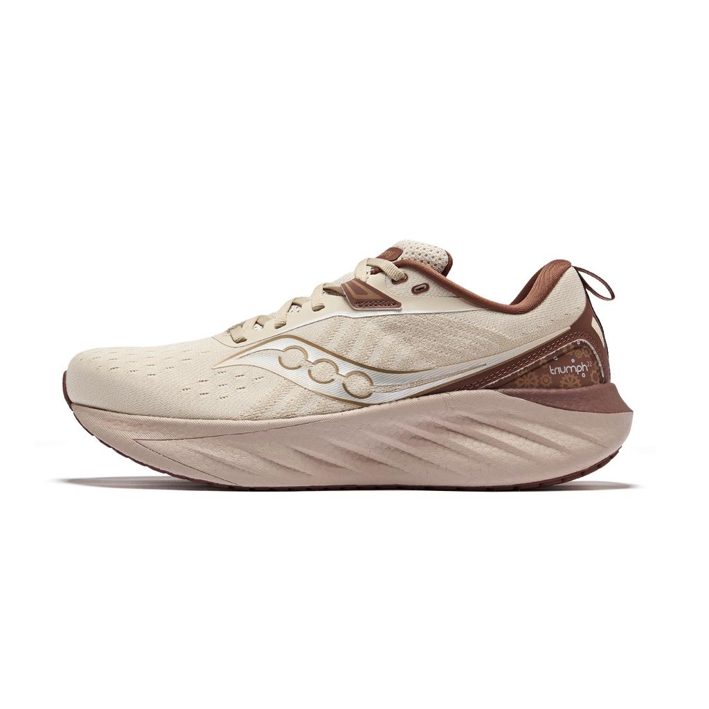 SAUCONY Triumph 22 Flagship Cushioning Running Training Shoes Unisex Running Shoes Khaki-Brown S20964-500