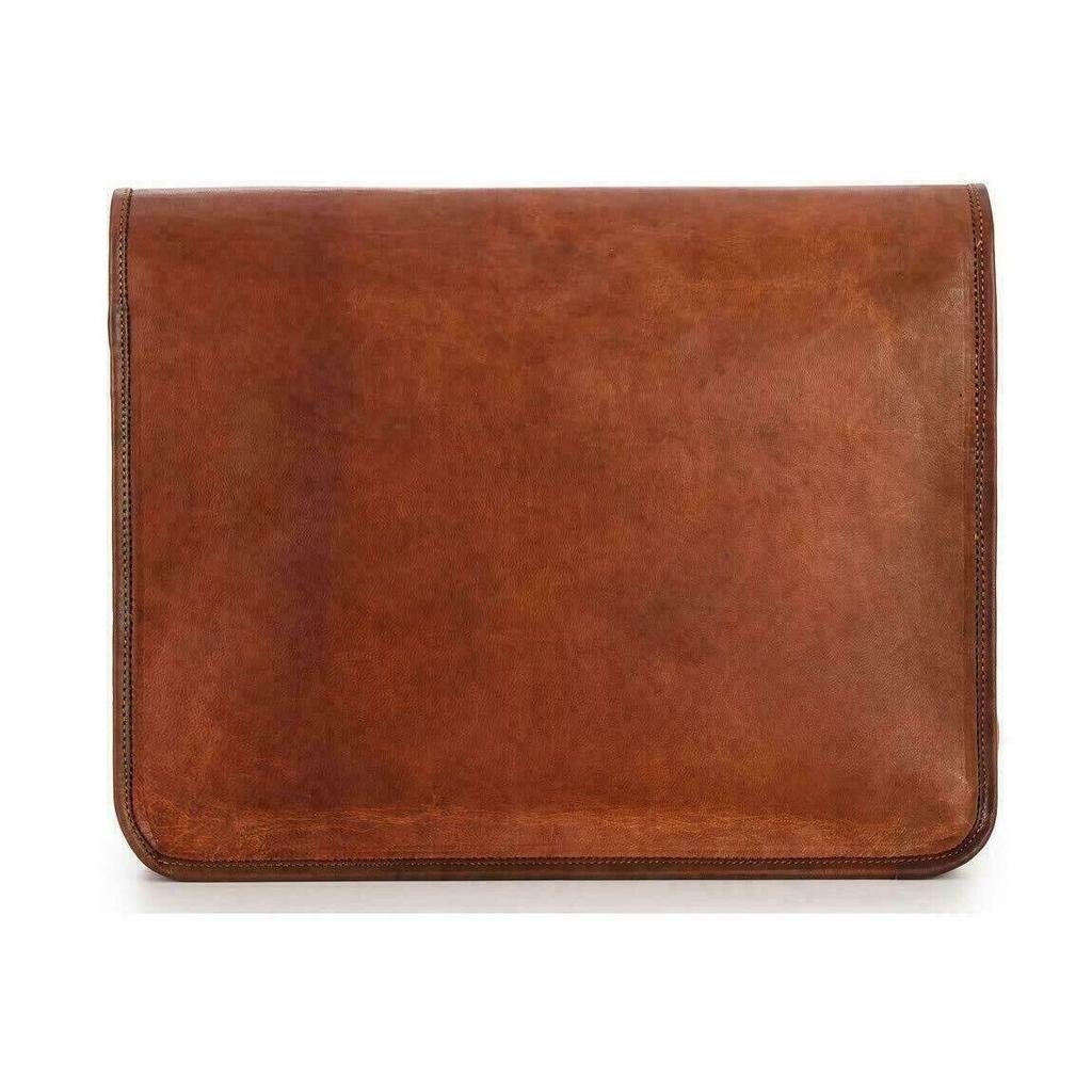 Herren Messenger Vintage Ziegenleder Schultertasche Aktentasche Laptoptasche