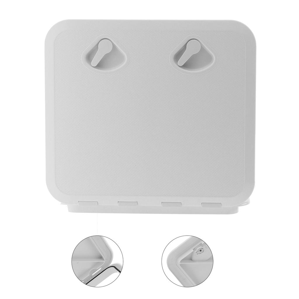 Deck Access Inspection Cover Anti UV with Lock Accessory for Marine Boat 20x18in(Black )