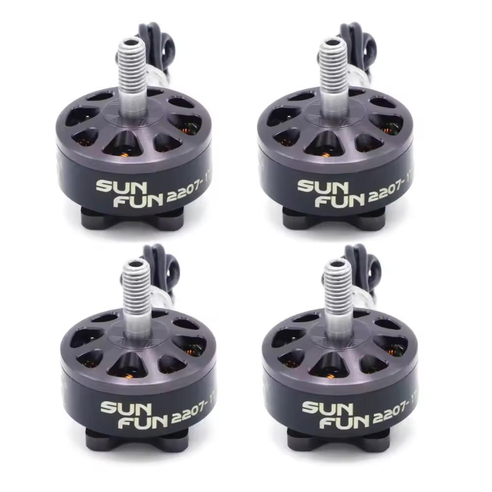 BHBL SUN FUN 2207 1750KV CW Thread FPV Racing Brushless Motor for RC Drone Quadcopter Spare Parts 4pcs 2207 1750KV