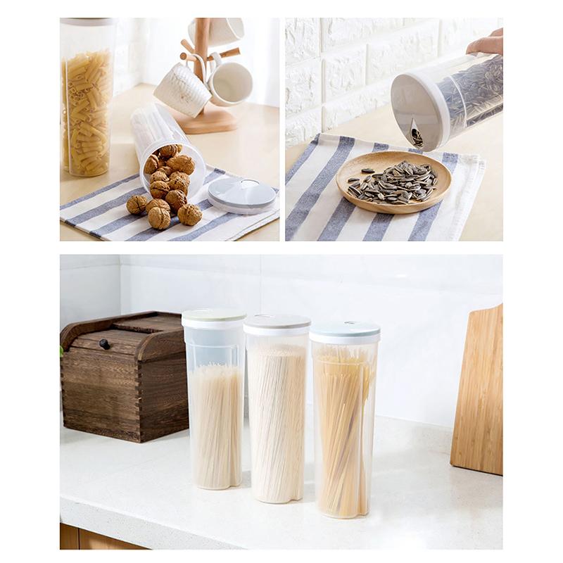 Food Storage Box Sealed Containers Fruit And Vegetable Storage Box For Cereal Spaghetti Noodle Wheat Pasta Oganizer