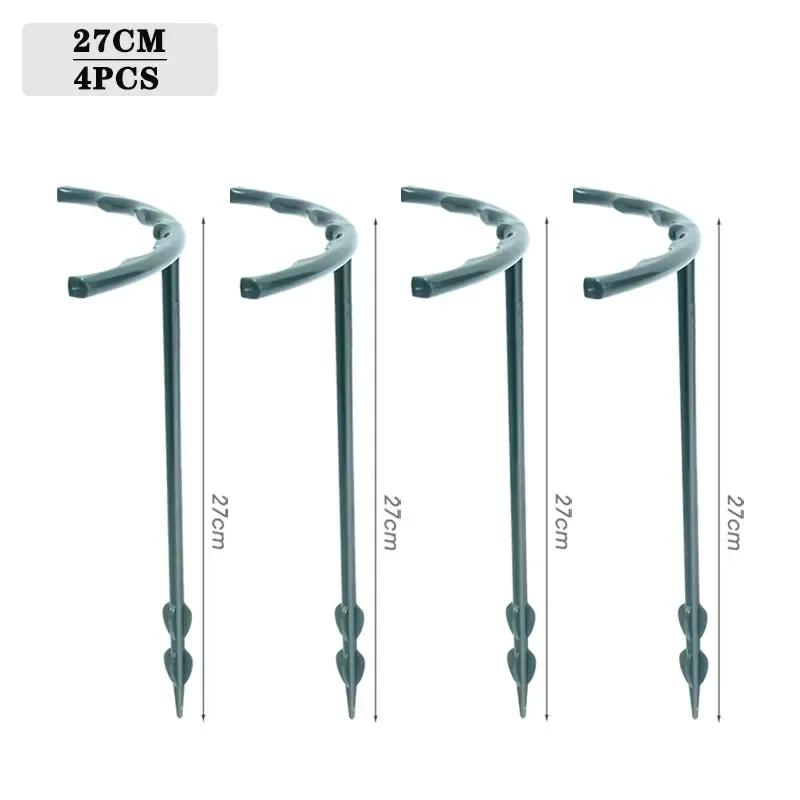 4-32PCS Plastic Plant Support Pile Frame Greenhouse Arrangement Semicircle Fixed Rod Indoor Flower Plant Vine Climbing Bracket