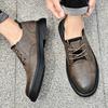 Classic Business Men's Leather Shoes Casual Gentleman Versatile Style Dress Up Party Daily Four Seasons Quality Shoes Luxury