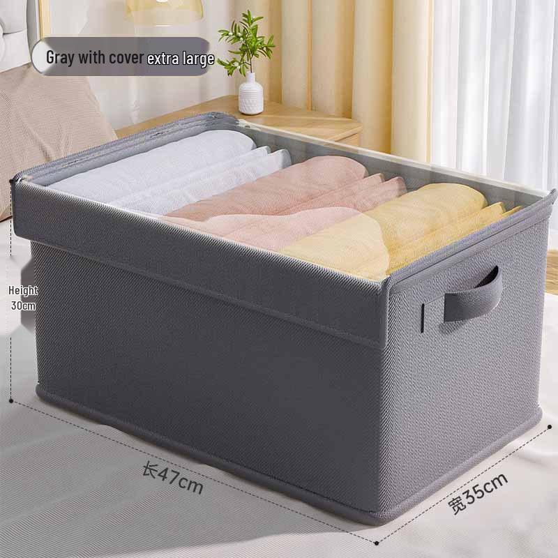 Foldable Fabric Organizer: Clothes, Underwear & Pants Storage Box for Wardrobe