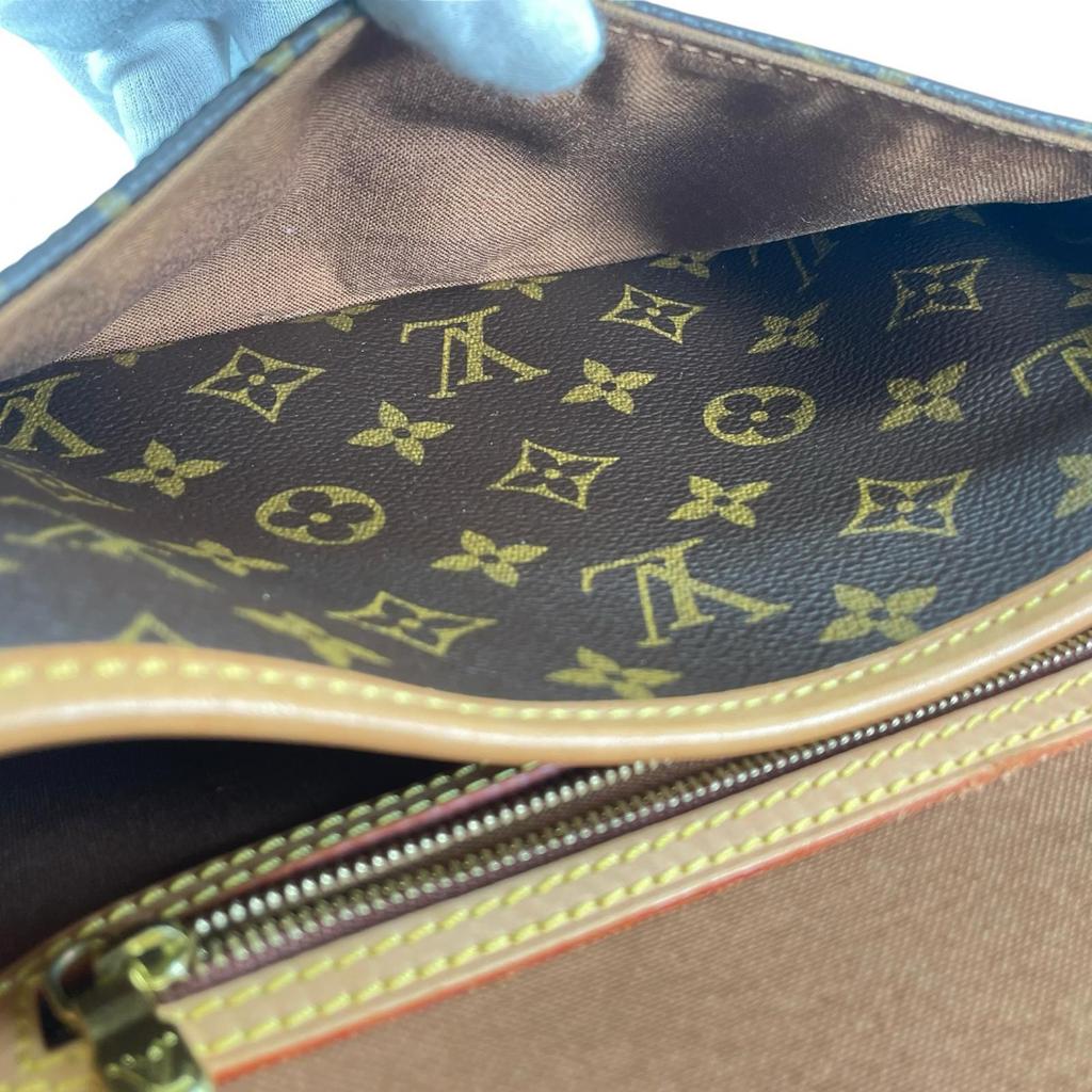Louis Vuitton Sologne M42250 Shoulder Bag Brown Women Used