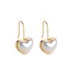 Cute Heart Earrings, Pearl Drop Earrings, INS Style, Simple Earrings, Dainty Fashion Jewelry