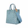Coach Field 22 Solid Color Zipper Classic Monogram Fabric Tote Bag Women Tote Blue CJ853-LHPBU