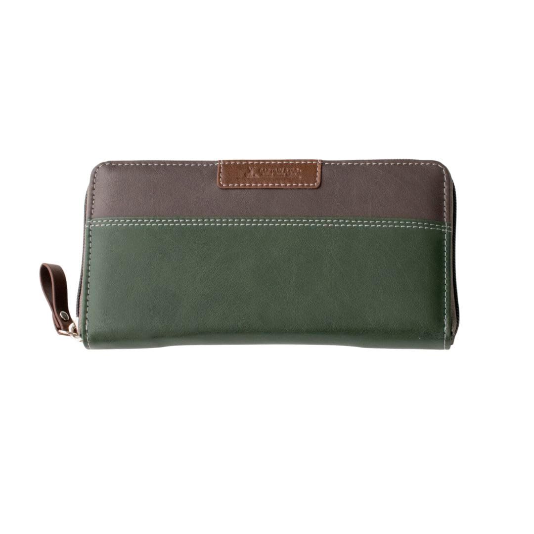 

Round Zipper Long Wallet Large Capacity Tricolor Outdoor Men Women Unisex [Captain Stag]