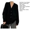 Women's Fuzzy Cardigan V Neck Button Down Oversized Fluffy Coat Fall Winter Casual Long Sleeve Slouchy Furry Sweater