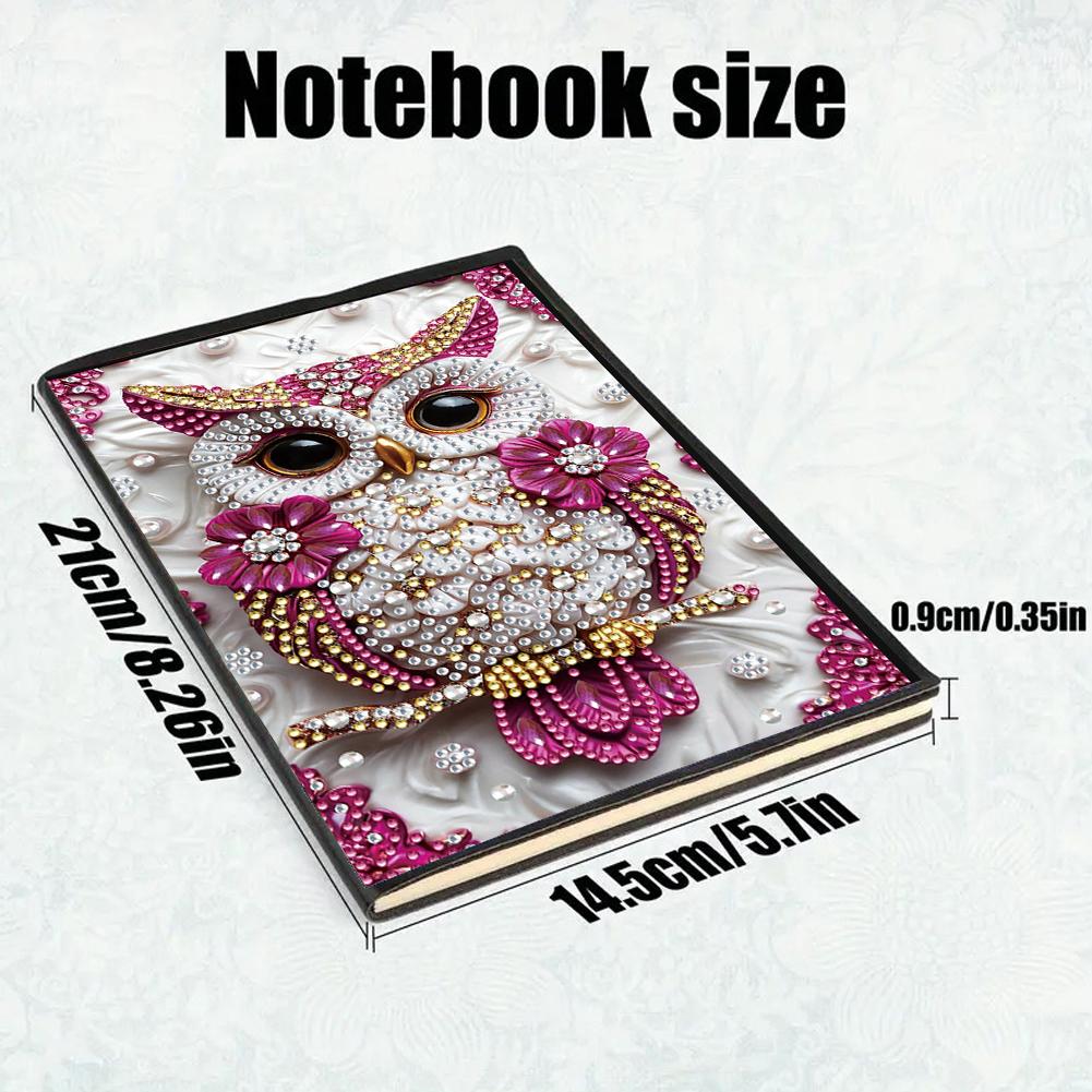 Diamond Painting Diary Book 50 Pages Crystal Notepad Sketchbook A5 Size 5D DIY Diamond Art Painting Notebook Kit