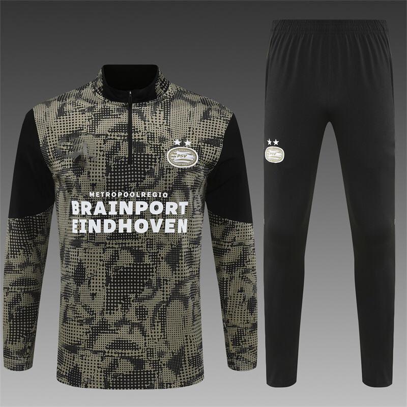 Football Jersey Pre-Season Sports Training Jersey Breathable Sweat-Absorbing Quick-Drying Long-Sleeved Adult And Children'S Suit Print
