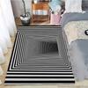 3D Vortex Illusion Area Carpet Rug for Living Room Decor Bedroom  Abstract Geometric Optical Vertigo Carpet Non-slip Floor Mat