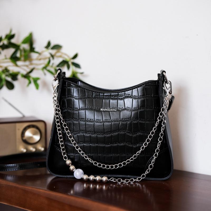 Large-capacity bag women's versatile new casual popular shoulder messenger bag bucket bag