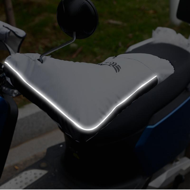 Winter Motorbike Handlebar Cover Thickened Windproof Warm Waterproof Cold (with Rain Shell) Electric Car Handle Cover