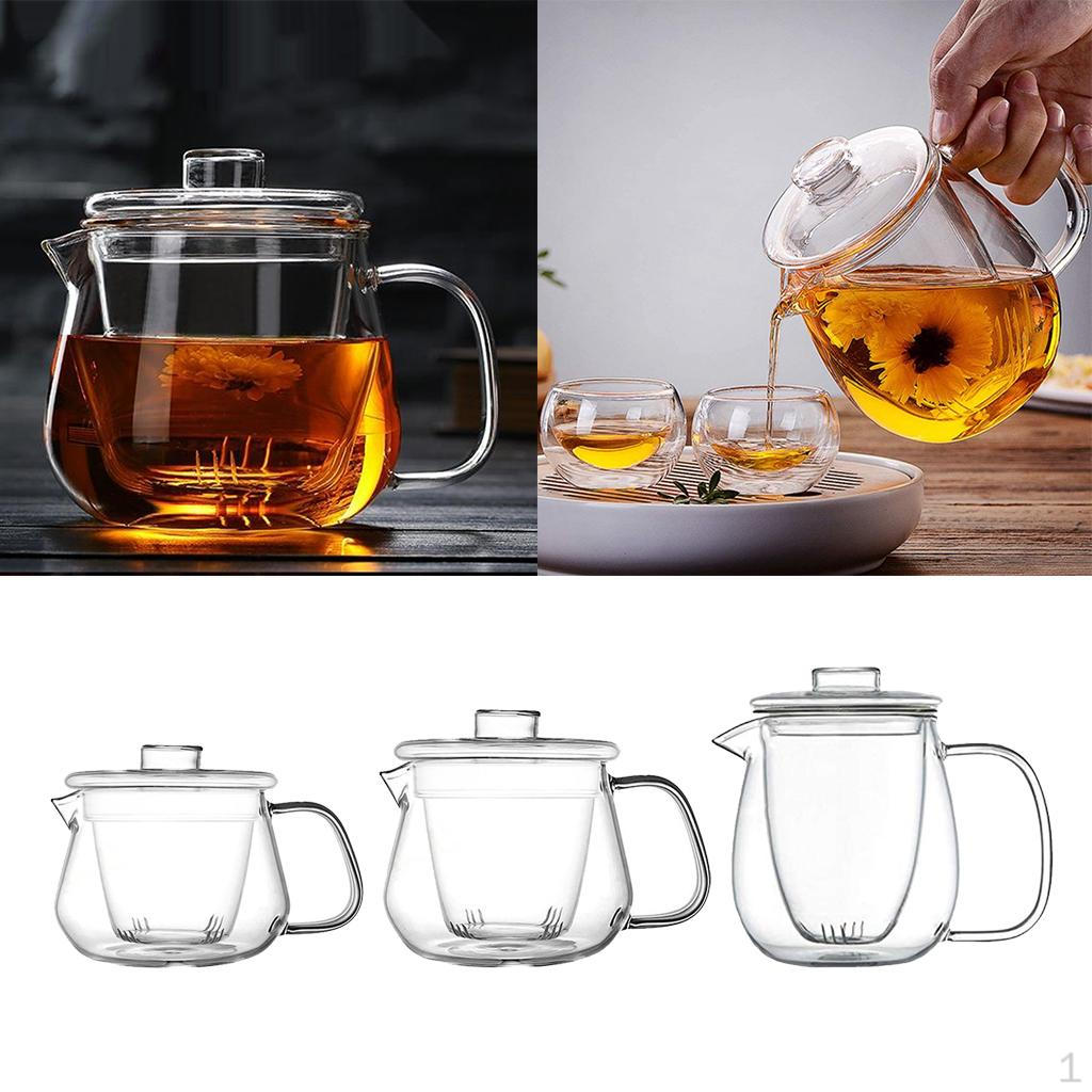 Buy Small Glass Teapot Pot With Removable Infuser 3PCS at affordable prices — free shipping