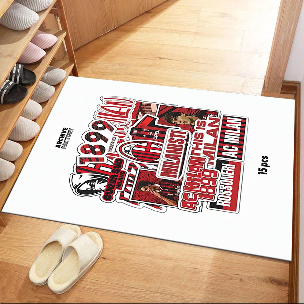 Ac Milan Floor Rug Office Rug Design For Dormitory Kitchen Entryway Bedrooms Antislip Rug Office Home Decor Perfect Birthdaychristmas Gift Idea