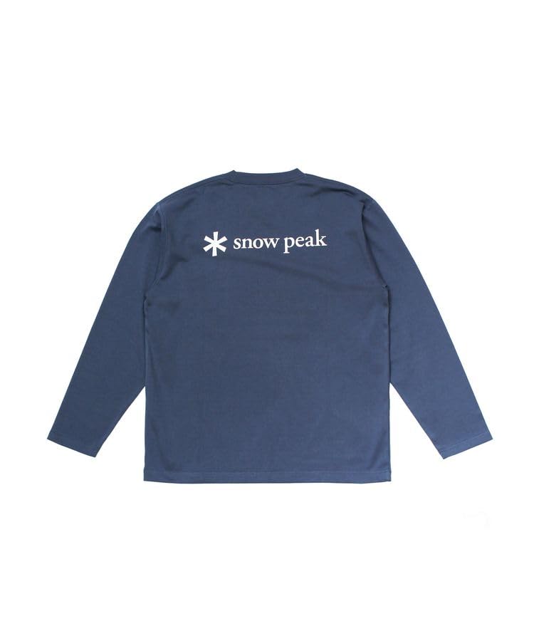 

Snow Peak SP Logo Карманный Крой и Длинный и Размер XL Футболка с длинным рукавом EC-TS-25AU014, Шитье, Рукав, Футболка, Мужская Женская, Темно-синий,
