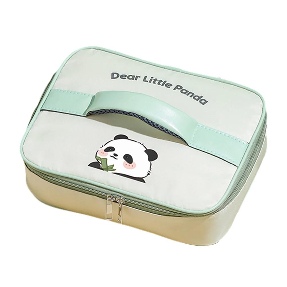 

Stainless Steel Thermal Lunch Box Microwave Safe 2/4/5 Grids with Cutlery Set Panda for Adults Kids for Children School Picnic