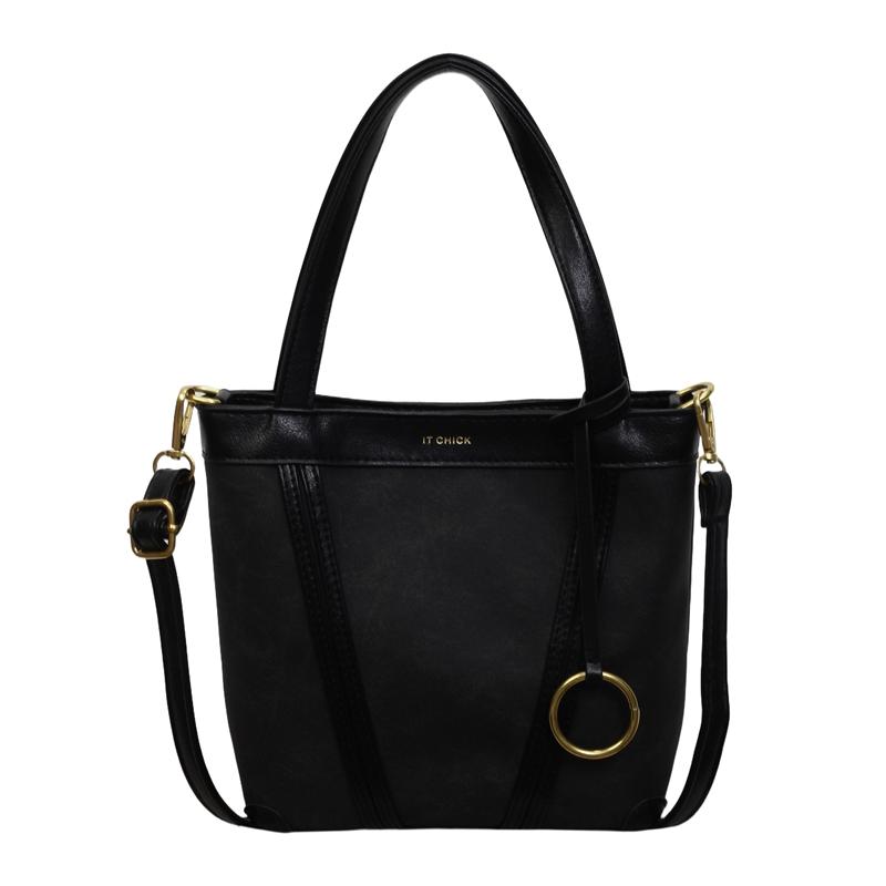 Portable Denim Tote Bag Women's Shoulder Underarm Bucket Bag