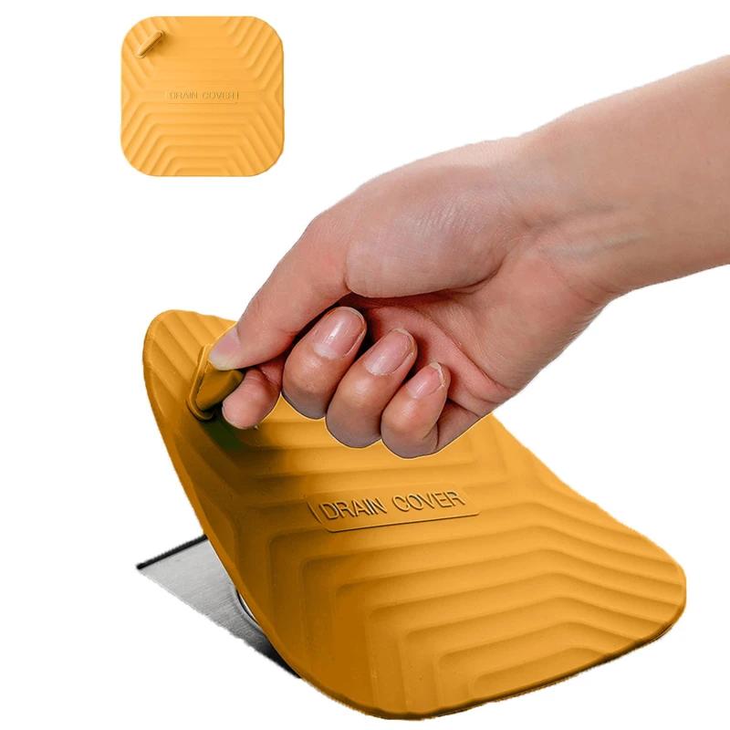 Hair Catcher Bathroom Floor Drain Deodorizer Insect-proof Cover Deodorizing Silica Gel Pad Sewer Seal and Odor Prevention