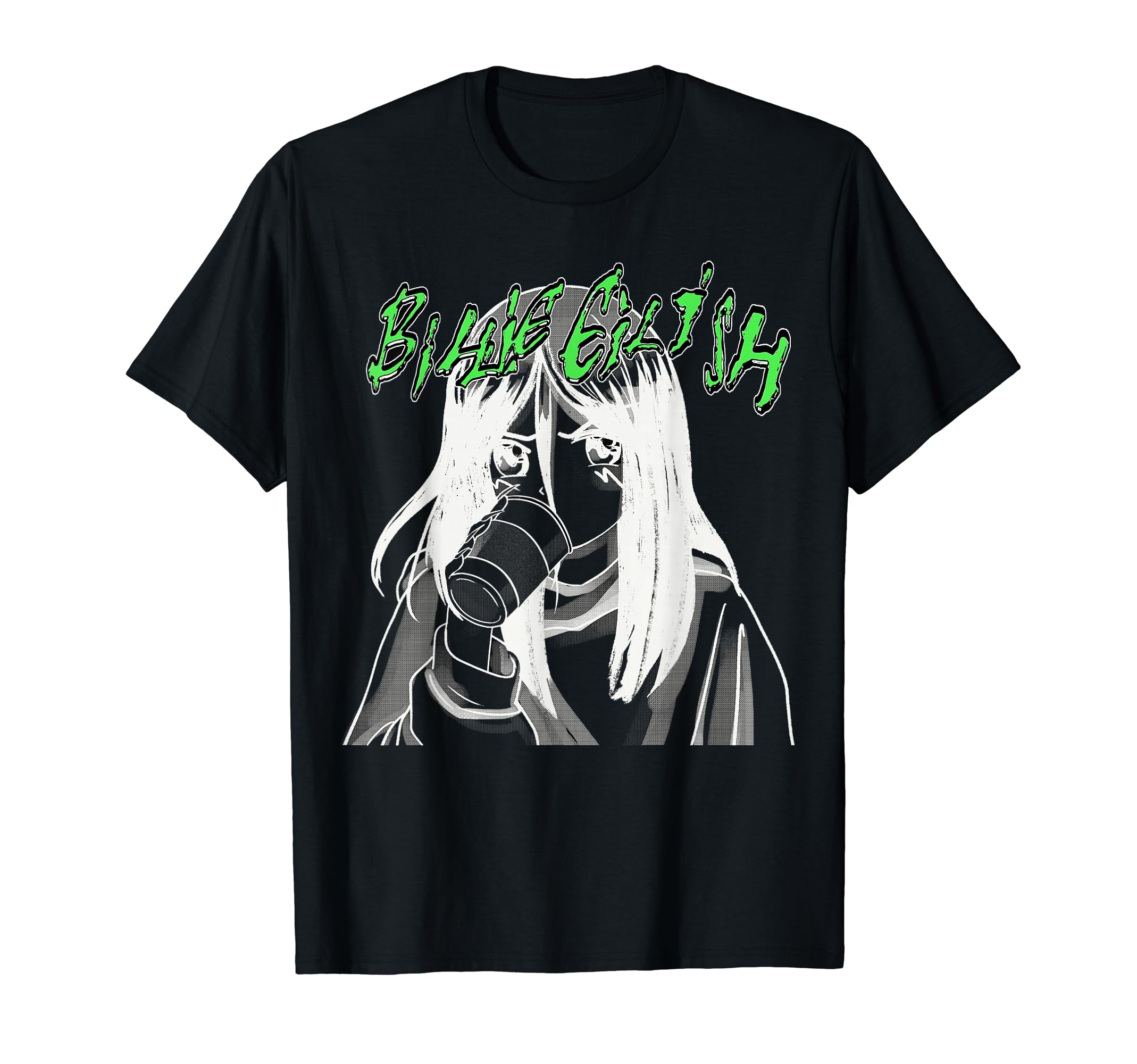 Official Billie Eilish Coffee Anime T-Shirt