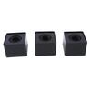 LAMELLIS Microphone Flag Station Square Interview Box Stand Holder Injection Black 10 Pieces