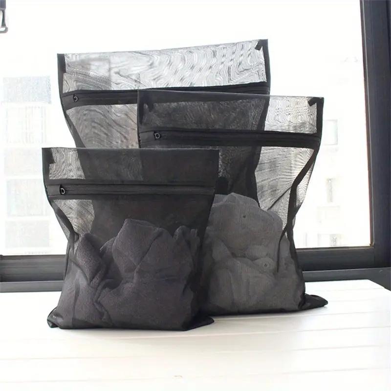 

Heavy-Duty Mesh Laundry Bags for Delicates - Protects Clothes from Wrinkles & Stains, Ideal for Large Items, Perfect for Home & Dorm Use, Laundry Bags 50*60cm чорний