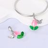 S925 Silver Flower Beaded Pendant Charm Jewelry Accessories for Bracelet Necklace DIY Craft Supplies