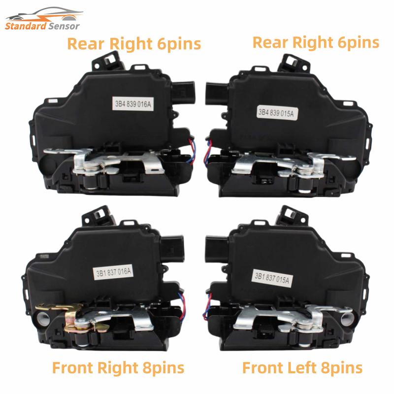 Door Lock Latch Actuators Front Rear Left Right 3B1837015A 3B1837016A 3B4839015A 3B4839016A For Passat B5 Golf MK4 Front Right 8pins
