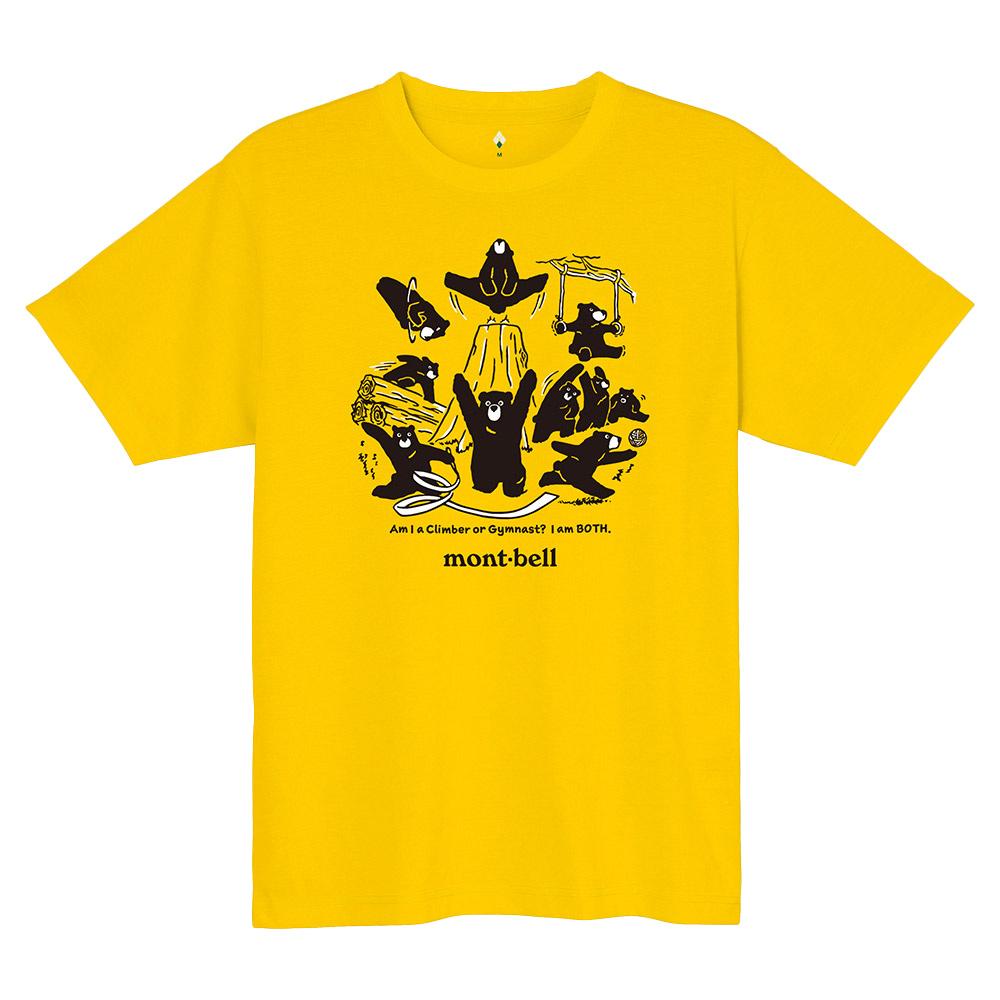 

MONTBELL Японская Походная Одежда Для Активного Отдыха Быстросохнущая Дышащая Футболка с Круглым Вырезом и Коротким Рукавом Унисекс M жёлтый
