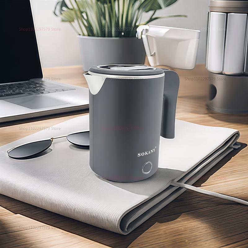 500ML Fast electric kettle household kettle double-layer automatic power-off stainless steel anti-dry kettle kitchen kettle