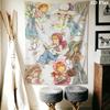 Sarah Kay Wall Tapestry Aesthetic Wall Hanging Printed Fabric Blanket Decorative Tapestries for Bedroom Living Room Home Decor