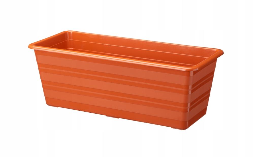 Terracotta balcony box 40 cm Draco