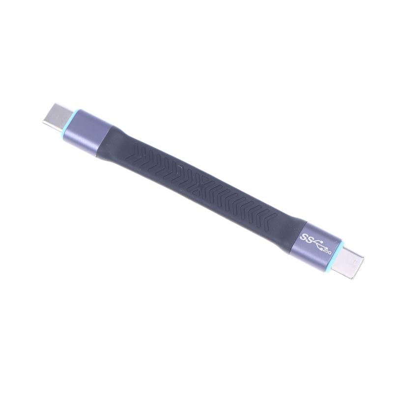 Cavo USB 3.2 Type-C da 20 Gbps Ricarica Rapida Cavo da USB-C a USB-C Alta Velocità Linea Dati Type-C Cavo Corto 10 cm