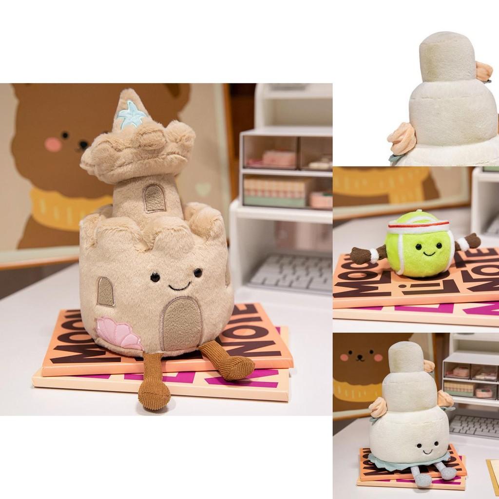 Adorable Realistic Castle Cake Plush Toy Stunning 30cm Wedding Cake Design